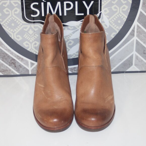NICE LADIES KORK-EASE SHOOTIE/ANKLE BOOTIE - SIZE 10 - TAN LEATHER - Picture 2 of 6